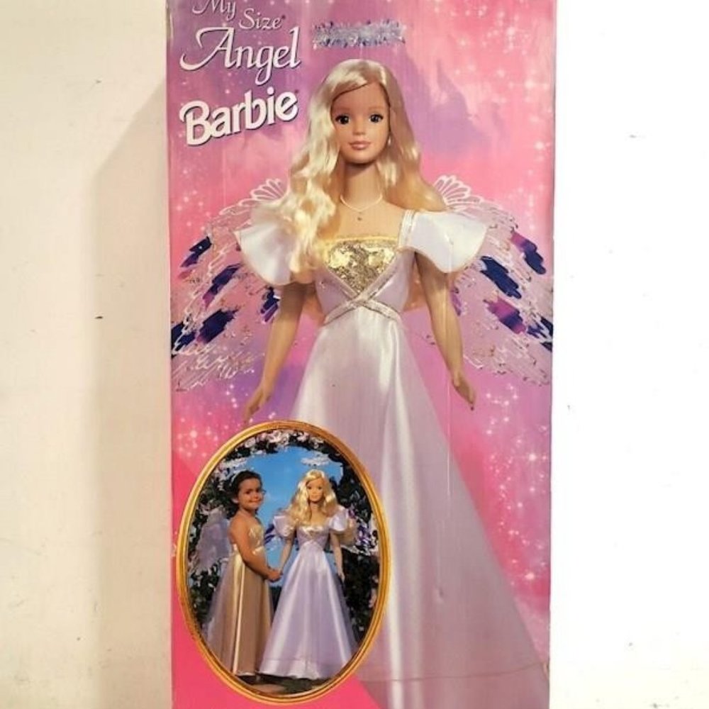 Vintage Mattel Barbie my size Angel collection with accessories